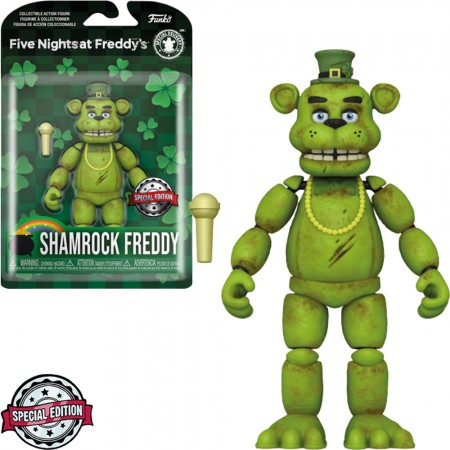 Boneco Funko Action Five Nights At Freddys Exclusive - Shamrock Freddy