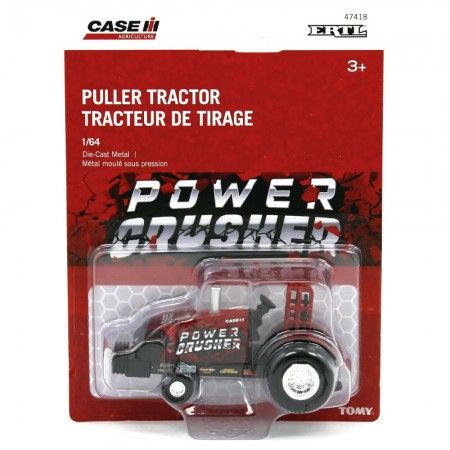 Trator Ertl Tomy - Case Ih Puller Tractor Power Crush - Escala  1/64 (37917)