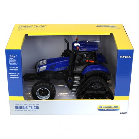 Trator Ertl Tomy - New Holland Genesis T8.435 Smarttrax With Plm Intelligence - Escala 1/32 (13944)