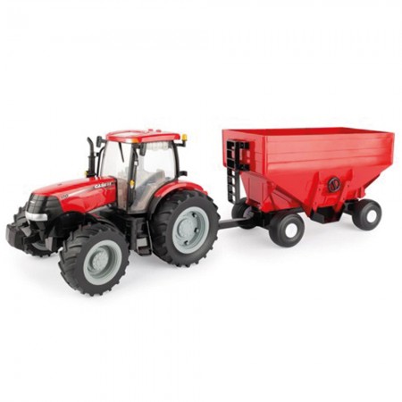 Trator Ertl Tomy - Case Ih Puma Big Farm 170 With Gravity Wagon - Escala 1/16 (47246)