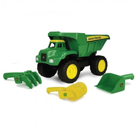 Trator Ertl Tomy - John Deere Big Scoop Dump Truck With Sand Tools (46510v1)
