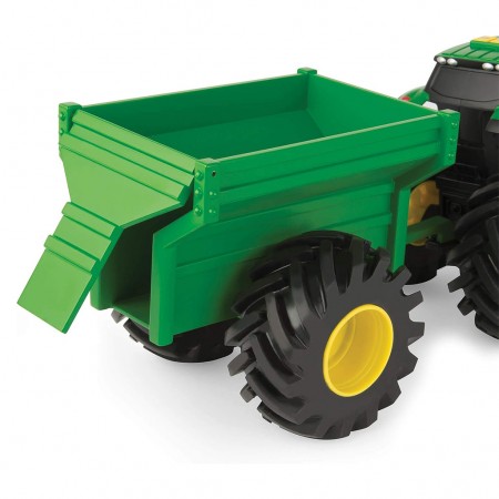 Trator Ertl Tomy - John Deere Monster Treads Light And Sound Tractor With Wagon (46260d)