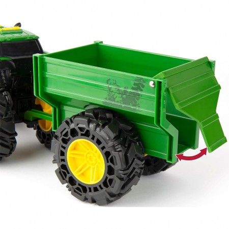 Trator Ertl Tomy - John Deere Monster Treads Tractor With Wagon (47353)