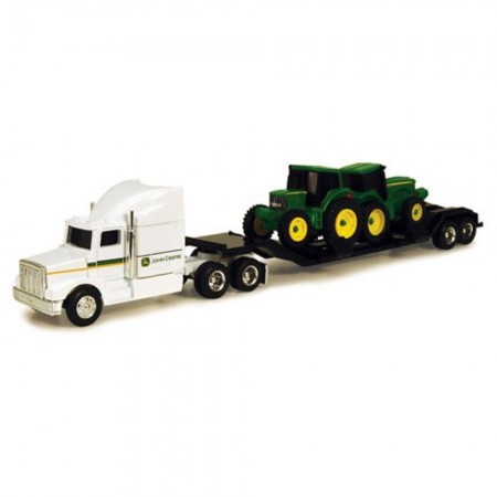 Trator Ertl - John Deere Hauler Semi And Tractor P101 - Escala 1/64 (37382)