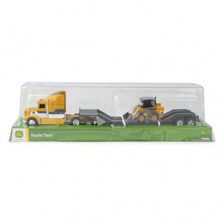 Caminho John Deere Hauler Semi & John Deere Skid Steer - Escala 1/64 (37382)