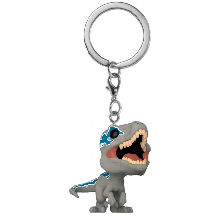 Chaveiro Funko Pocket Pop Keychain Jurassic World Dominion - Velociraptor Blue