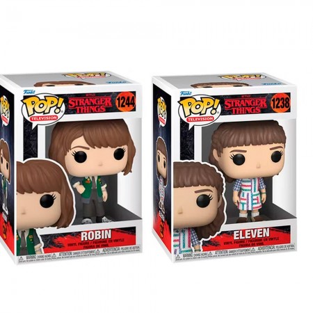 Funko Pop Stranger Things S4 - Eleven 1238 + Robin 1244 (combo)