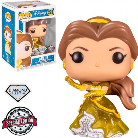 Funko Pop Disney Beauty And The Beast Exclusive - Belle 221 (diamond Collection)