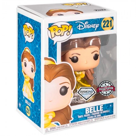 Funko Pop Disney Beauty And The Beast Exclusive - Belle 221 (diamond Collection)