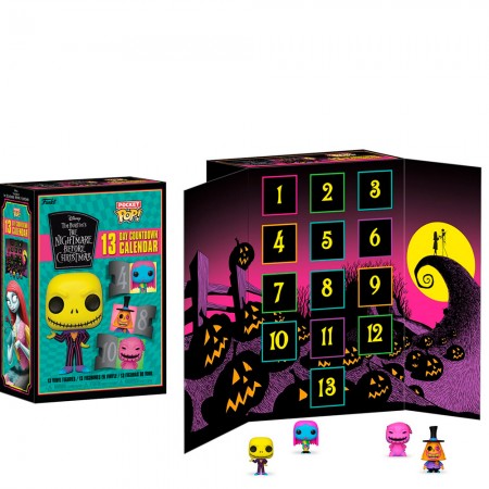 Calendrio Funko Pop Pocket Calendar Disney - The Nightmare Before Christmas 2022 (blacklight)