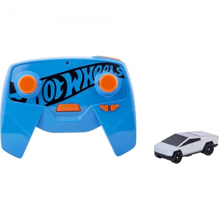 Carro Hot Wheels - Tesla Cybertruck C/controle Remoto 1/64