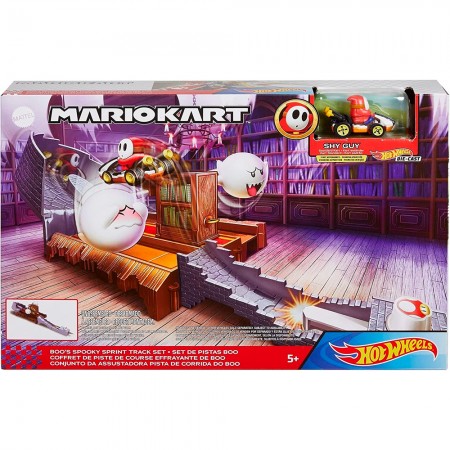 Pista Hot Wheels - Mario Kart Boo's Spooky Sprint Track Set