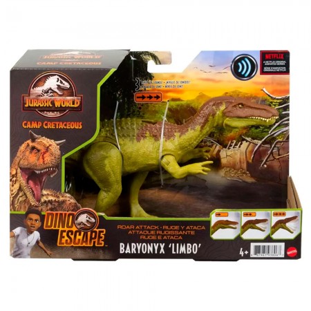 Boneco Mattel Jurassic World Dino Escape - Baryonyx Limbo