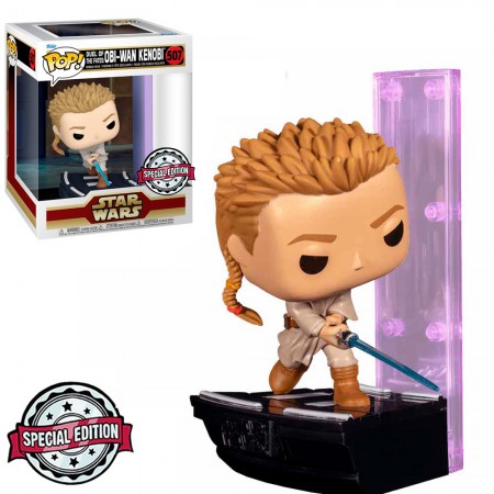 Funko Pop Star Wars Duel Of The Fates Exclusive - Obi-wan Kenobi 507 (deluxe)