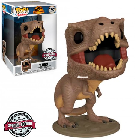 Funko Pop Jurassic World Dominion Exclusive - T.rex 1222 (super Sized 10