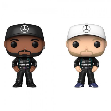 Funko Pop Frmula 1 - Lewis Hamilton 01 e Valtteri Bottas 02 (combo)
