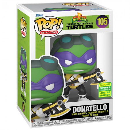 Funko Pop Power Rangers X Teenage Mutant Ninja Turtles Exclusive - Donatello 105 (sdcc 2022)