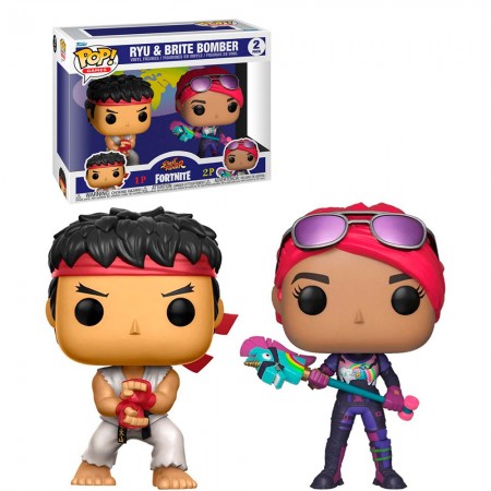 Funko Pop Games Fortnite - Ryu And Brite Bomber (2 Pack)