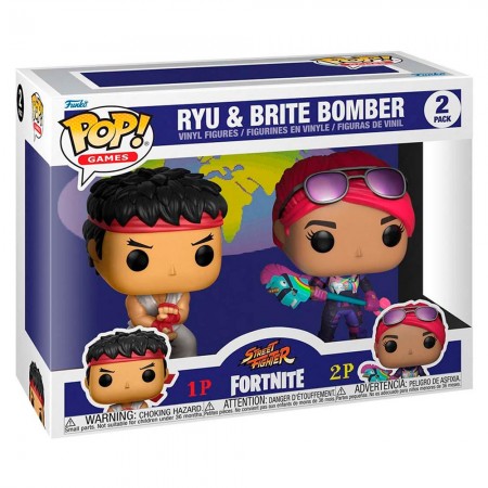 Funko Pop Games Fortnite - Ryu And Brite Bomber (2 Pack)
