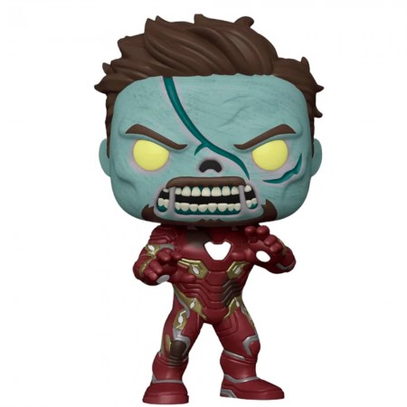 Funko Pop Marvel What If...? Exclusive - Zombie Iron Man 948 (super Sized 10)