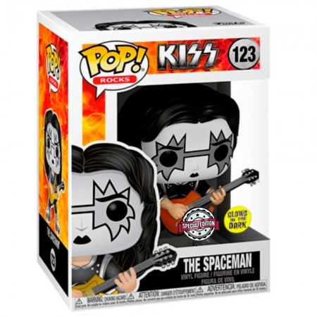 Funko Pop Rocks Kiss Exclusive - The Spaceman 123 (glows In The Dark)