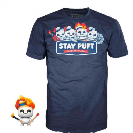 Box Funko Pop Ghostbusters Afterlife - Stay Puft + Camiseta Tee Bundle *l*