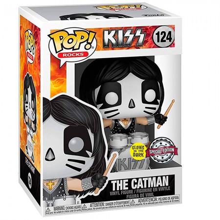 Funko Pop Rocks Kiss Exclusive - The Catman 124 (glows In The Dark)