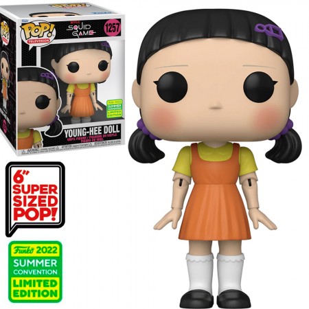 Funko Pop Squid Game Round 6 - Young-hee Doll 1257 (super Sized 6'') (sdcc 2022)