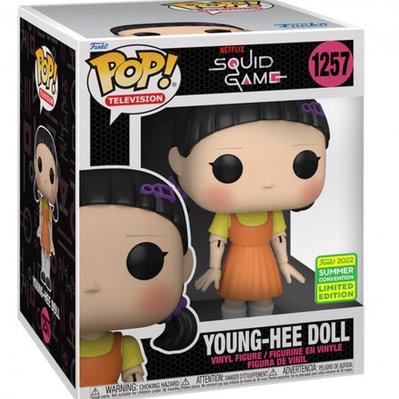 Funko Pop Squid Game Round 6 - Young-hee Doll 1257 (super Sized 6'') (sdcc 2022)