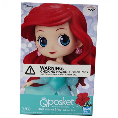 Esttua Banpresto Q Posket Disney The Little Mermaid Glitter Line - Ariel Princess Dress