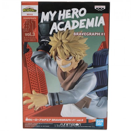 Esttua Banpresto My Hero Academia Bravegraph #1 Vol.3 - Katsuki Bakugo