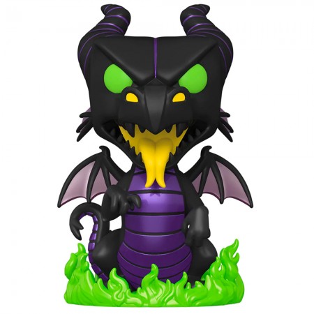 Funko Pop Disney Villains Exclusive - Maleficent Dragon 1106 (glows In The Dark) (super Sized 10'')