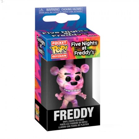 Chaveiro Funko Pocket Pop Keychain Five Nights At Freddy's - Tie-dye Freddy
