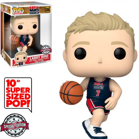 Funko Pop Nba Usa Basketball Exclusive - Larry Bird 124 (super Sized 10'')