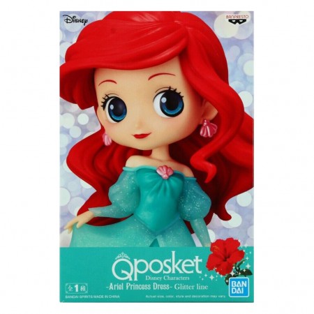 Esttua Banpresto Qposket Disney Characters Glitter Line - Flower Ariel (18394)