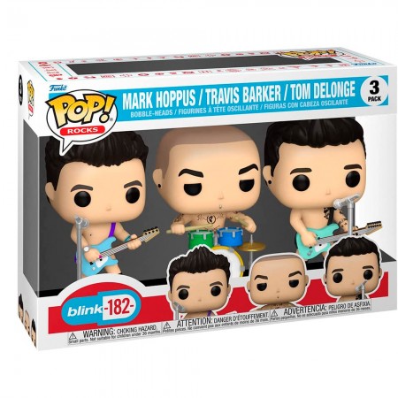 Funko Pop Rocks Blink-182- - Mark Hoppus / Travis Barker / Tom Delonge (3 Pack)