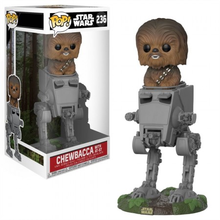 Funko Pop Star Wars Deluxe Chewbacca With At-st 236
