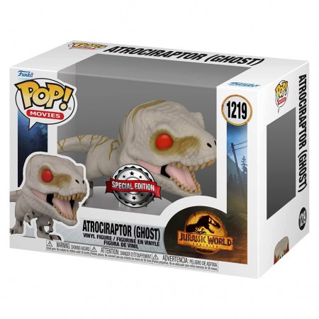 Funko Pop Jurassic World Dominion Exclusive - Atrociraptor (ghost) 1219