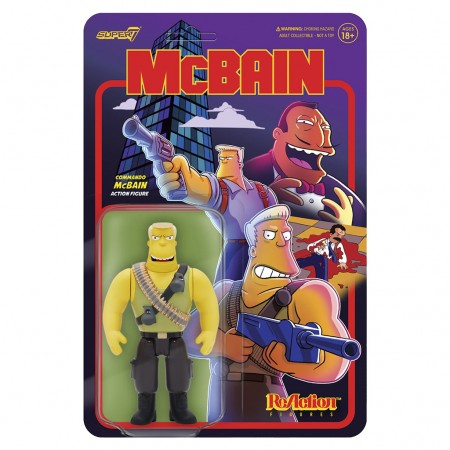 Boneco Super7 The Simpsons Mcbain - Comando Mcbain 13618