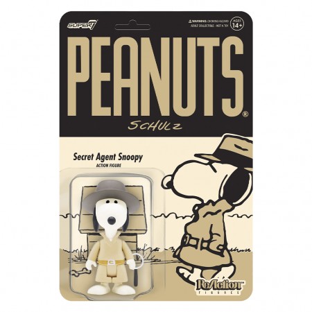 Boneco Super7 Peanuts - Snoopy Agent Secret 17128