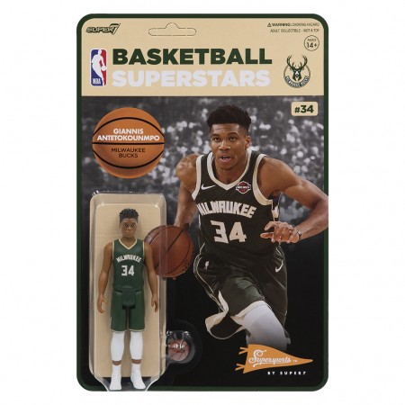 Boneco Super7 Nba Miwaukee Bucks - Giannis Antetokoumpo 6054
