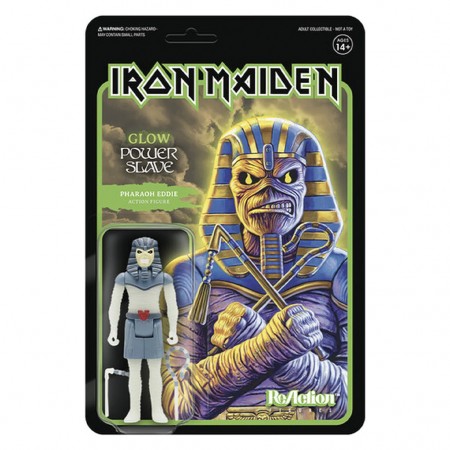 Boneco Super7 Rock Iron Maiden - Pharaoh Eddie (glows In The Dark) 17296