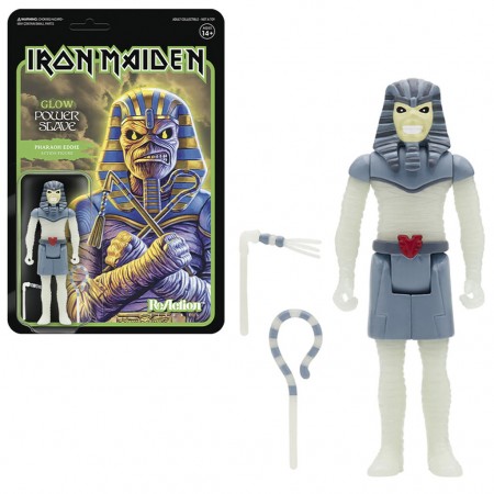 Boneco Super7 Rock Iron Maiden - Pharaoh Eddie (glows In The Dark) 17296