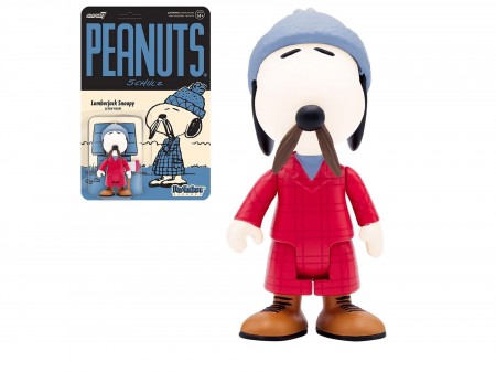 Boneco Super7 Peanuts - Snoopy Lumberjack 17098