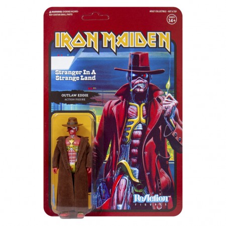 Boneco Super7 Rock Iron Maiden - Strange Land Outlaw Eddie 0731