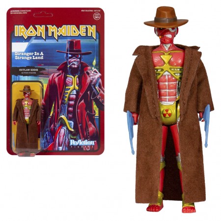 Boneco Super7 Rock Iron Maiden - Strange Land Outlaw Eddie 0731