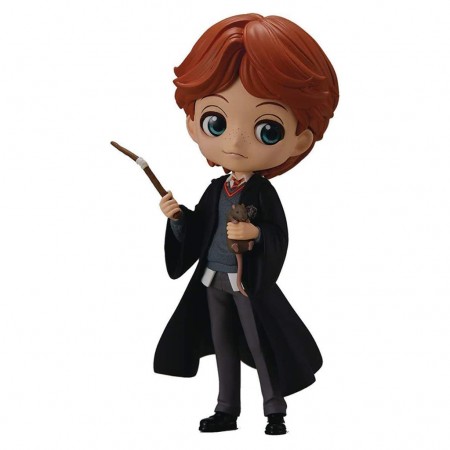 Esttua Banpresto Qposket Harry Potter - Ron Weasley With Scabbers 16650