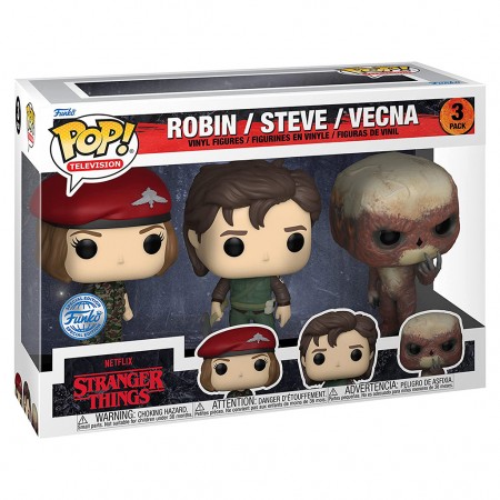 Funko Pop Television Stranger Things S4 3 Pack - Robin, Steve & Vecna  66909