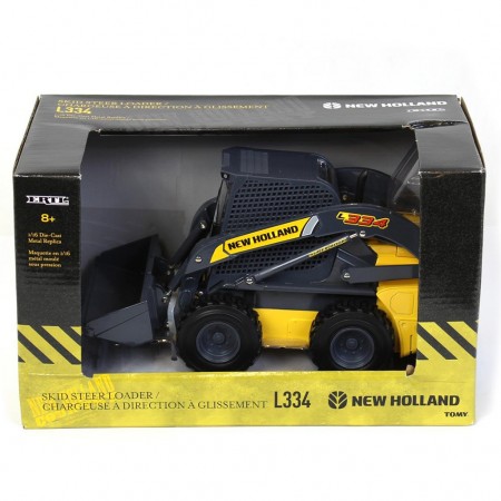 Mini Carregadeira Ertl - New Holland L334 Skid Steer Loader - Escala 1/16 (13932)