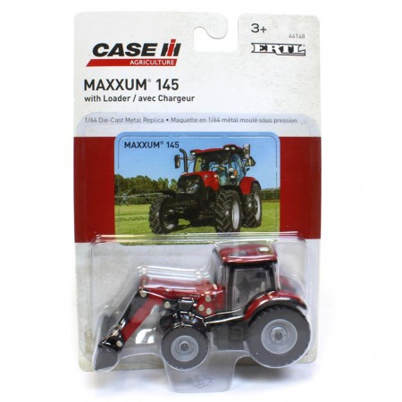 Trator Ertl - Case International Maxxum 145 With Loader   - Escala 1/64 (44148)